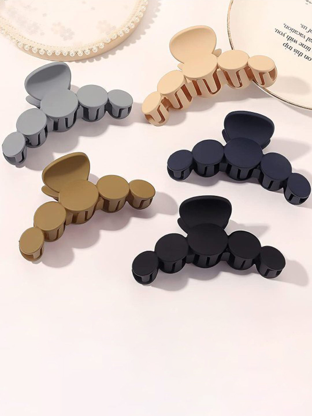 

Softwrap Women Set of 5 Claw Clip, Black