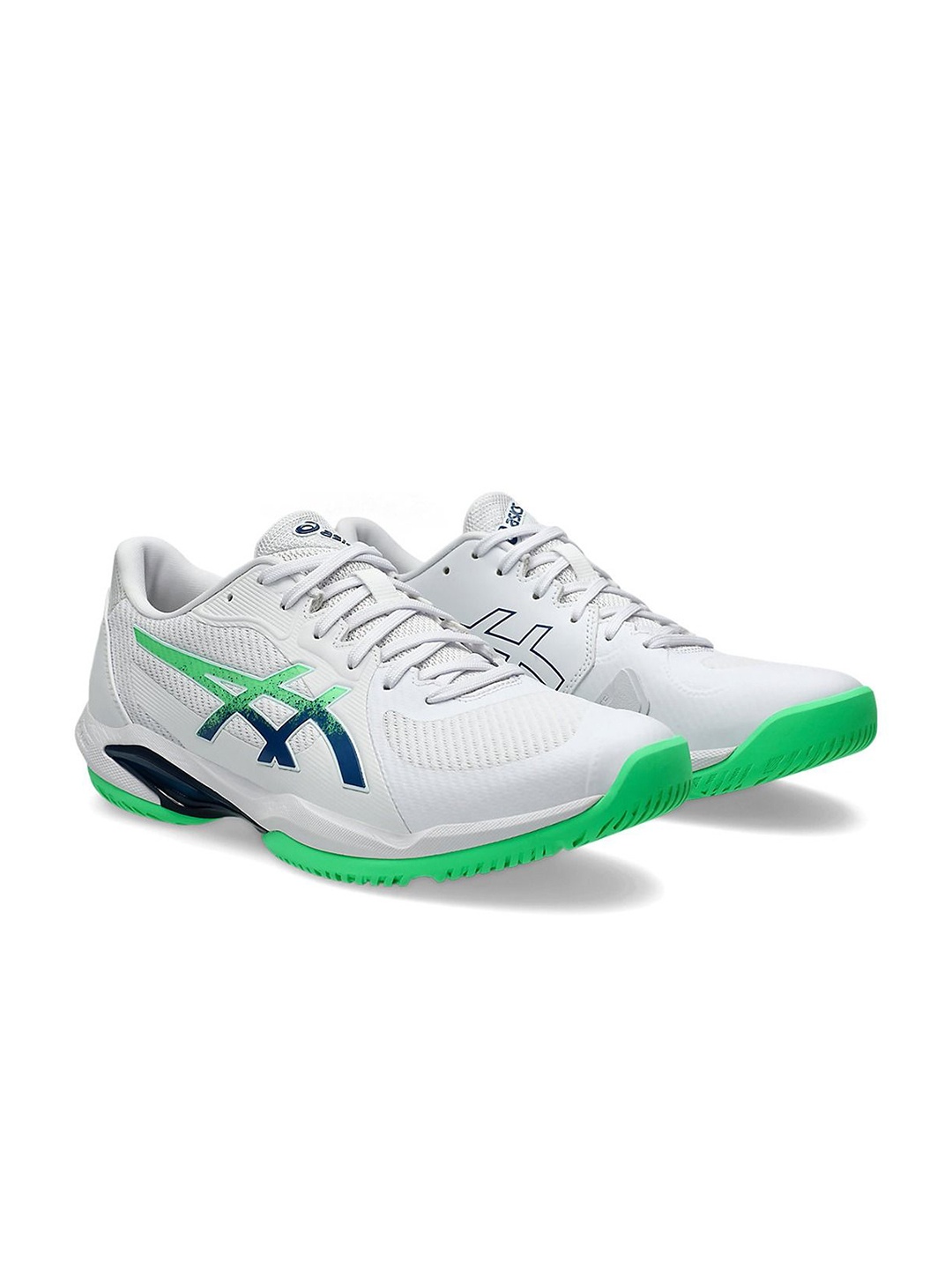 

ASICS SOLUTION SWIFT FF 2 Men Textured Lace-Ups Tennis Sports Shoes, White