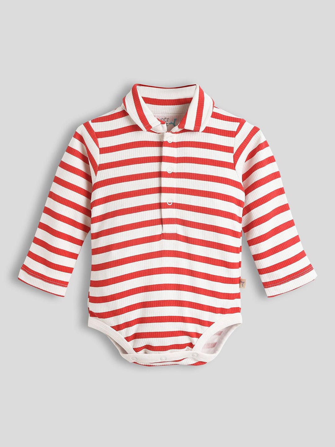 

Somersault Infants Boys Striped Pure Cotton Bodysuit, Cream