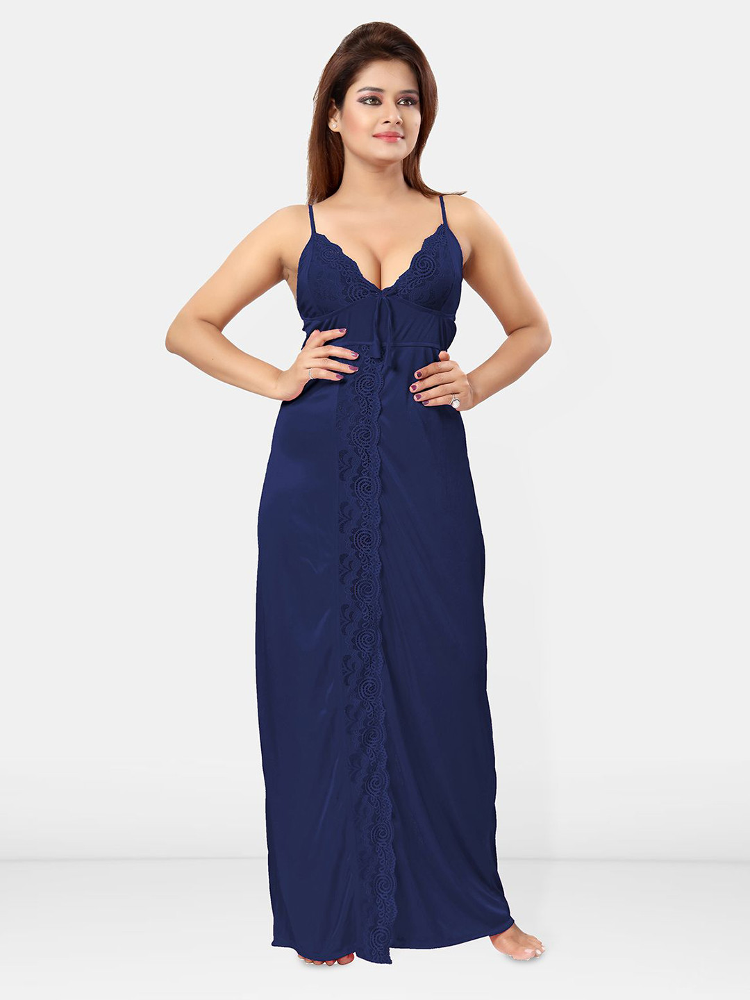 

Be You Shoulder Strap Maxi Nightdress, Navy blue
