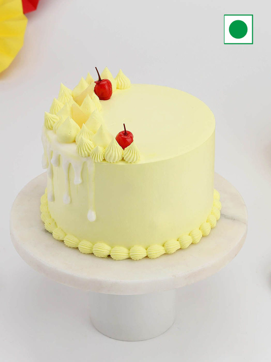 

IGP Pineapple Flavor Round Cake- 600gms, Yellow