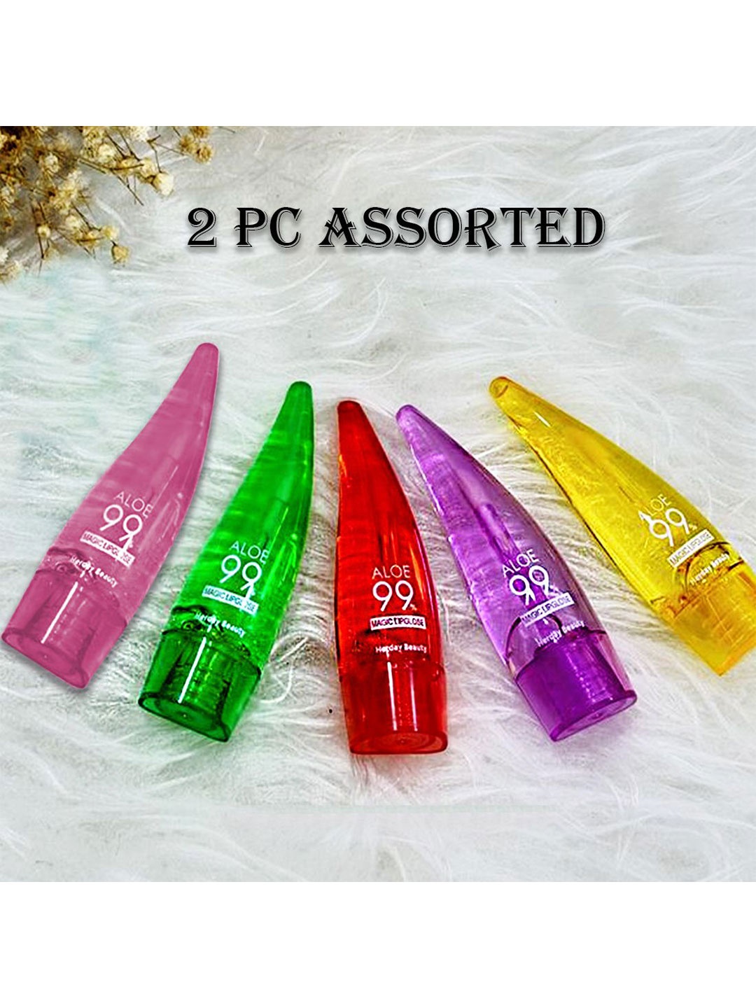 

Adbeni Aloe 99 Set Of 2 Hydrating Shine Lip Gloss With Vitamin E-5ml Each-Assorted