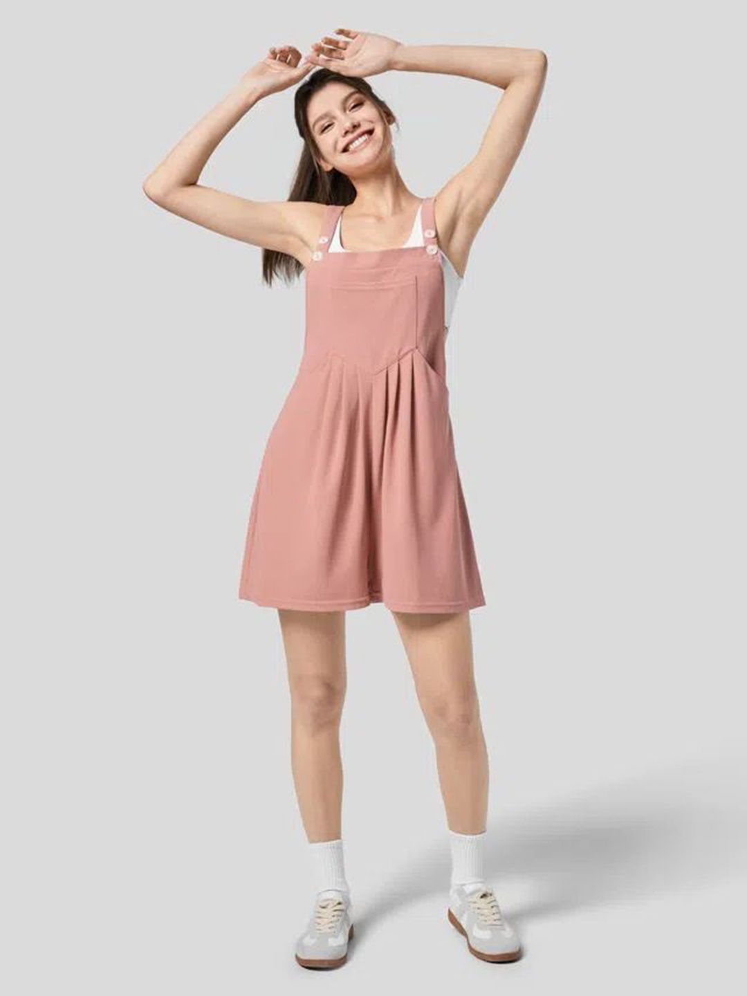 

StyleCast Shoulder Straps Playsuit, Rust