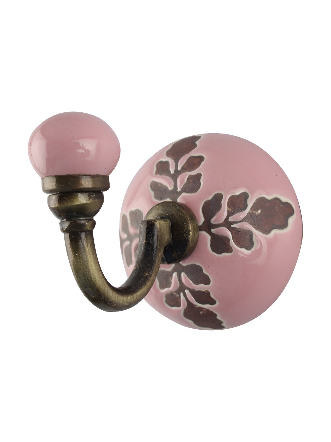 

Indianshelf Pink & Brown 4 Pieces Printed Hooks
