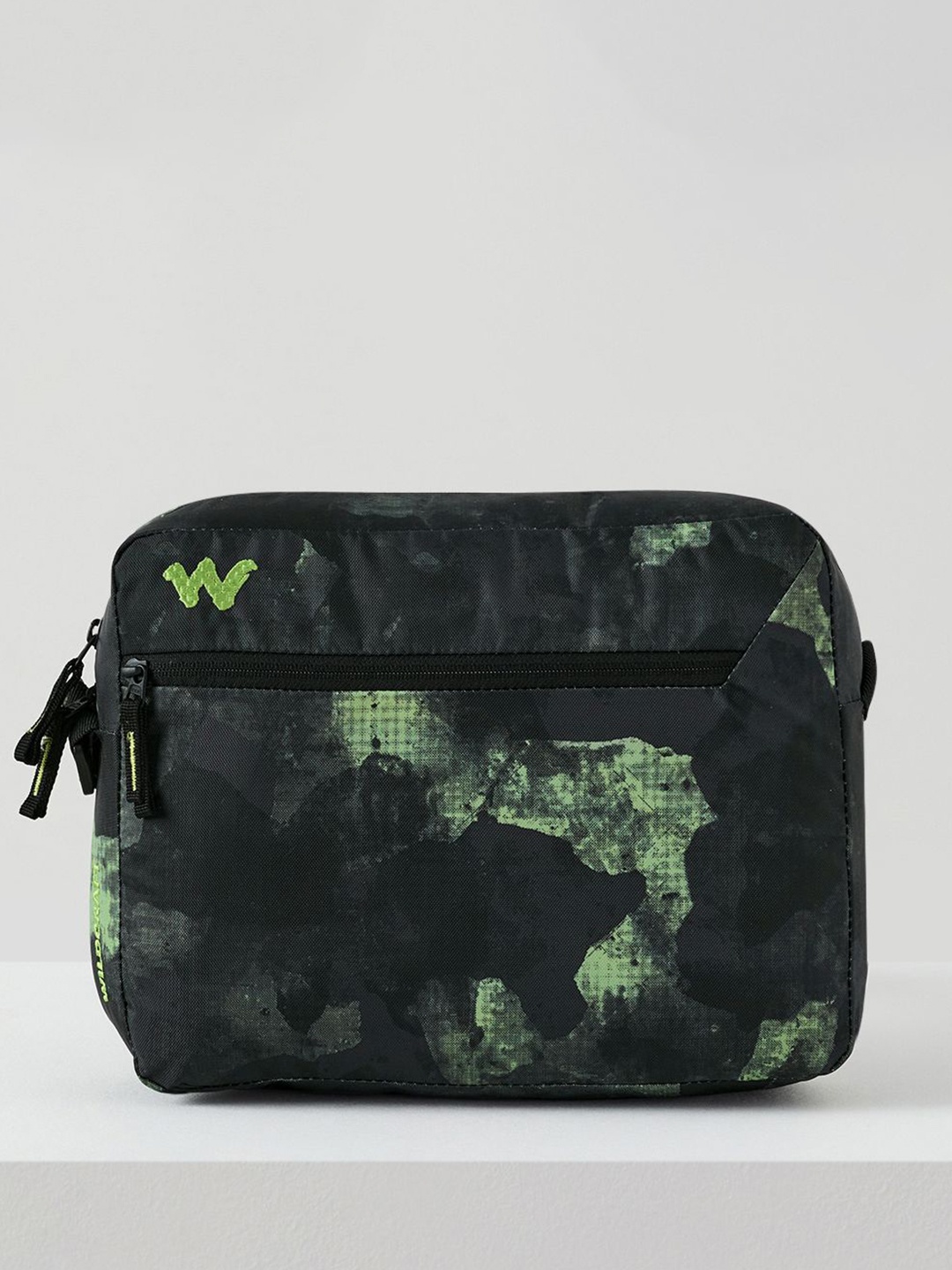 

Wildcraft Unisex Printed Messenger Bag, Black