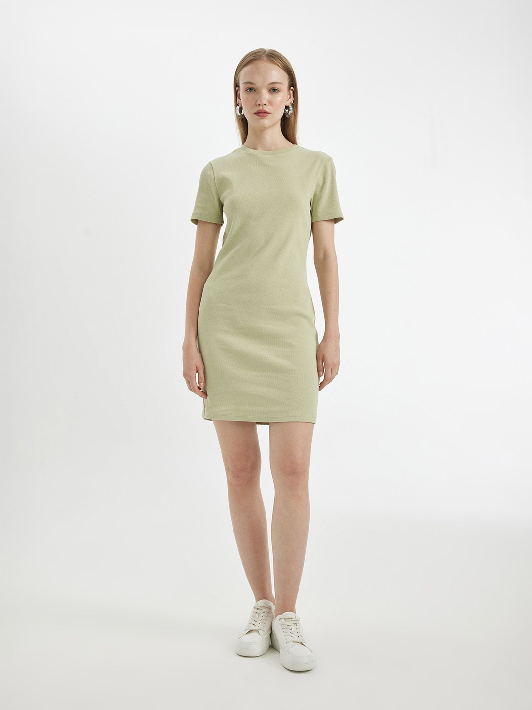 

DeFacto Women Short Sleeves Sheath Dress, Na