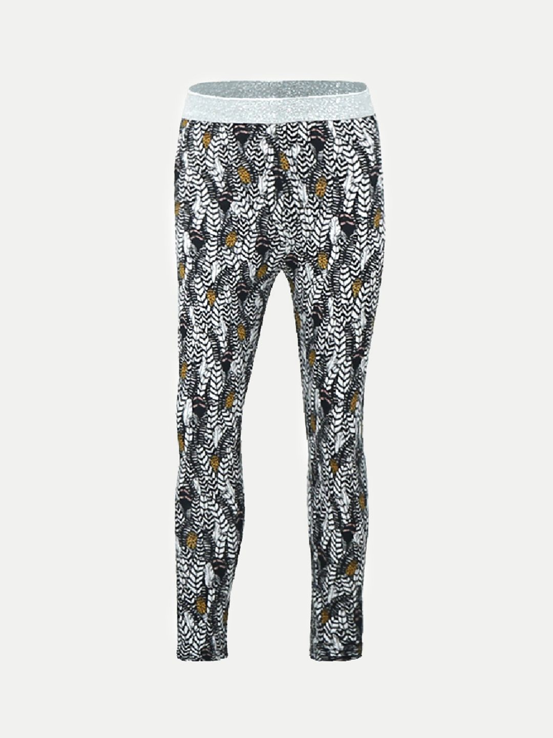 

BAESD Girls Printed Ankle-Length Leggings, Black