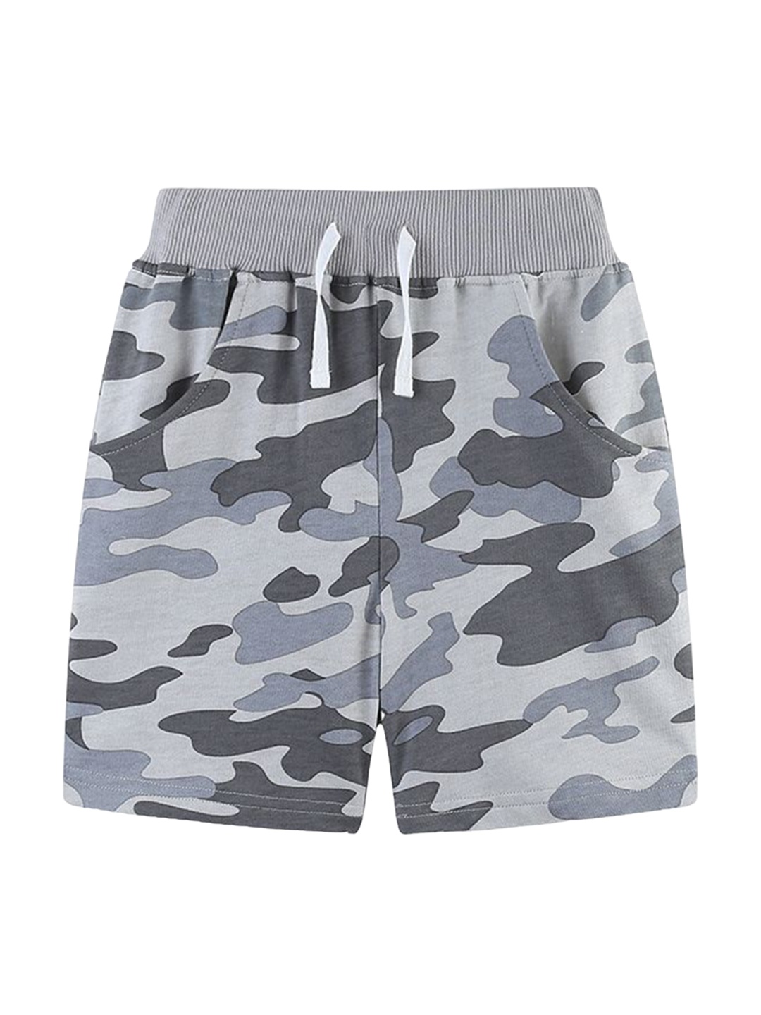 

StyleCast Boys Camouflage Printed Cotton Shorts, Grey