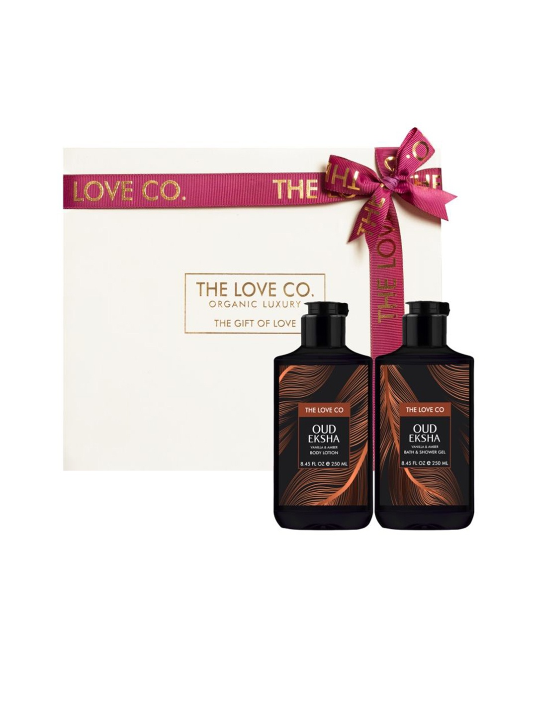 

The Love Co Oud Eksha Body Wash & Body Lotion Gift Set - 250ml Each, White