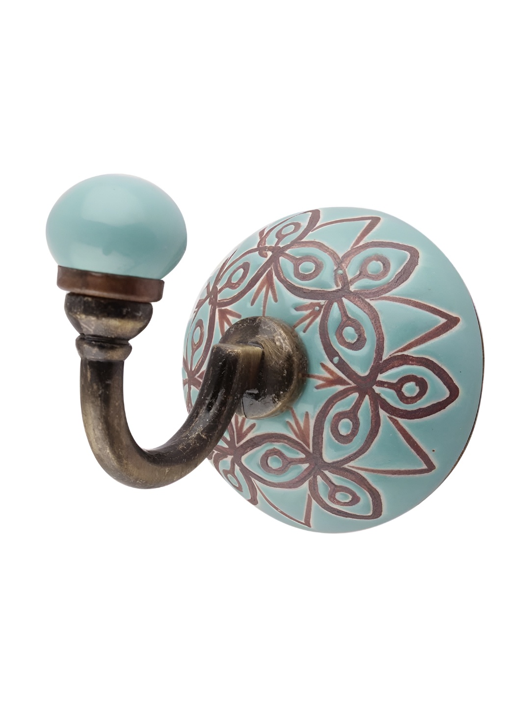 

Indianshelf Green 4 Pieces Textured Metal Hooks