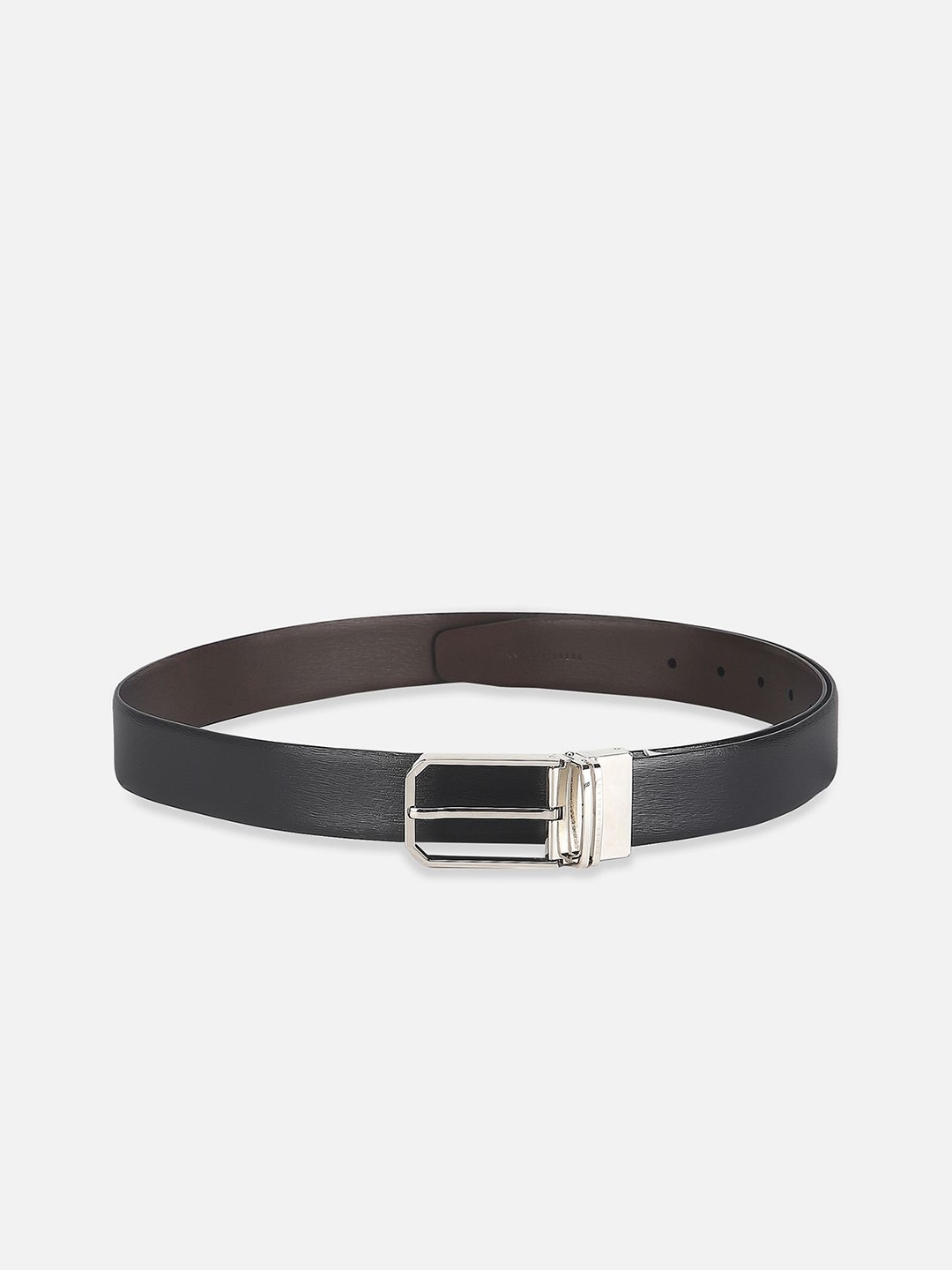 

Peter England Men Solid Tang Closure Formal Belt, Black