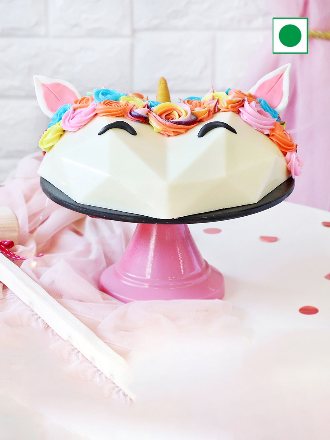

IGP Unicorn Chocolate Heart Pinata Cake (750 gm), Multi