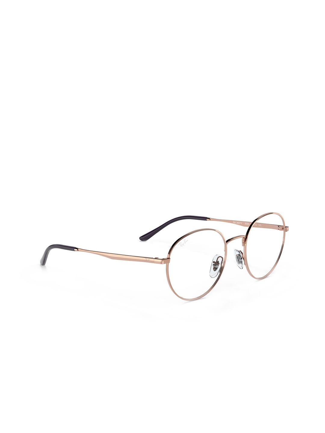 

Ray-Ban Unisex Full Rim Phantos Oval Frames, Gold