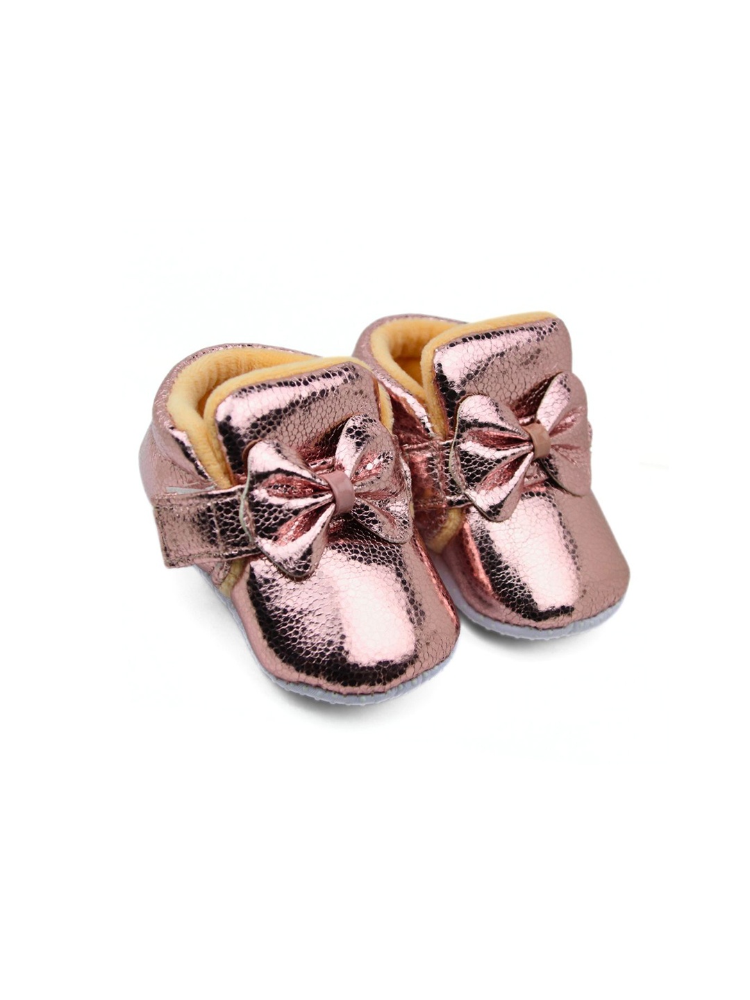 

BAESD Girls Cotton Bow Booties, Orange