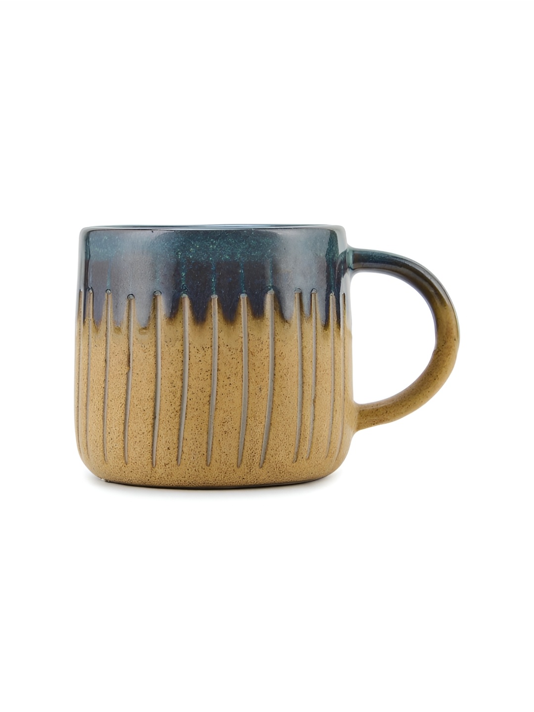 

Fabindia Brown & Black Textured Ceramic Glossy Mugs 220 ml