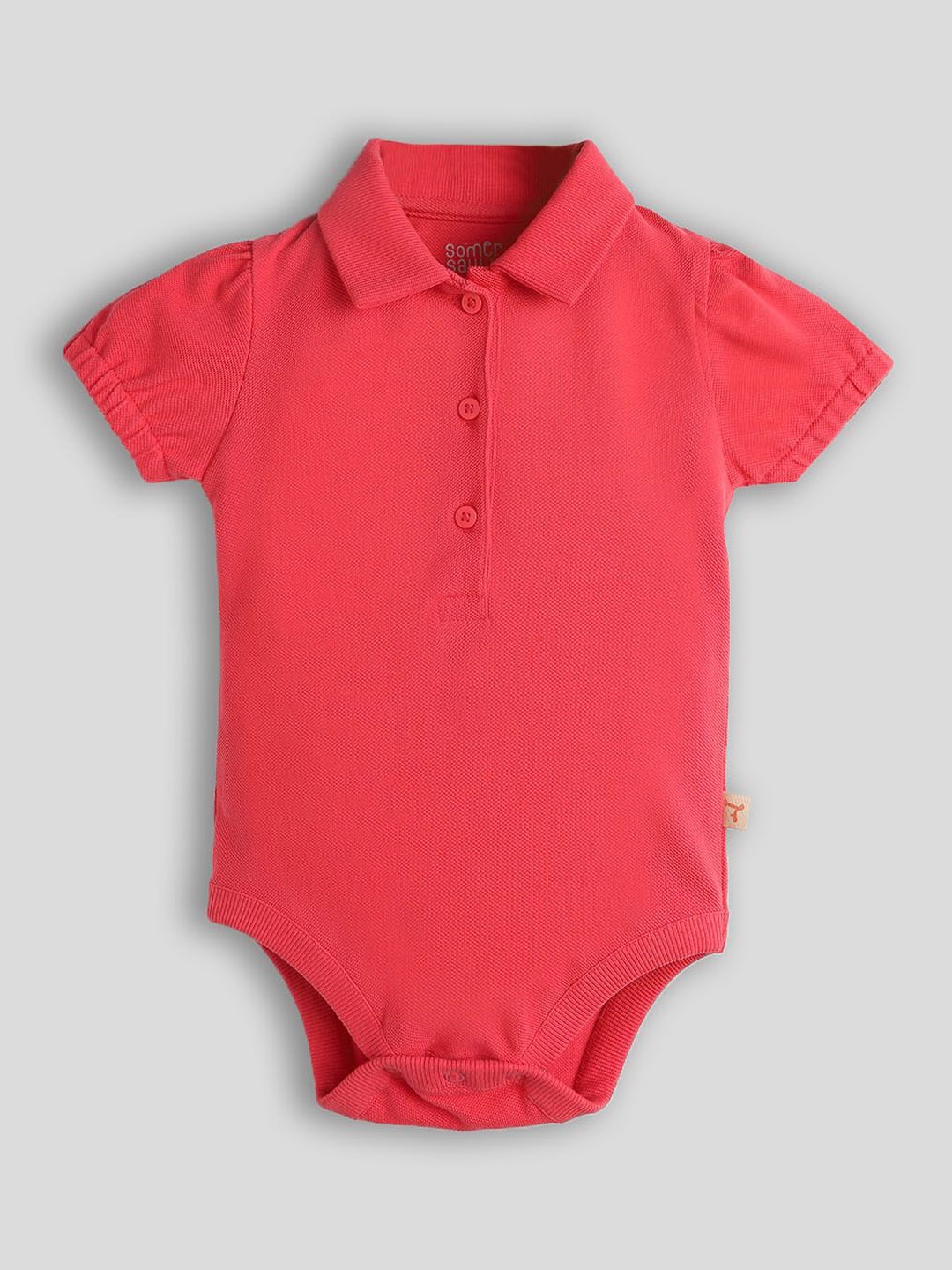 

Somersault Infants Girls Pure Cotton Bodysuit, Pink