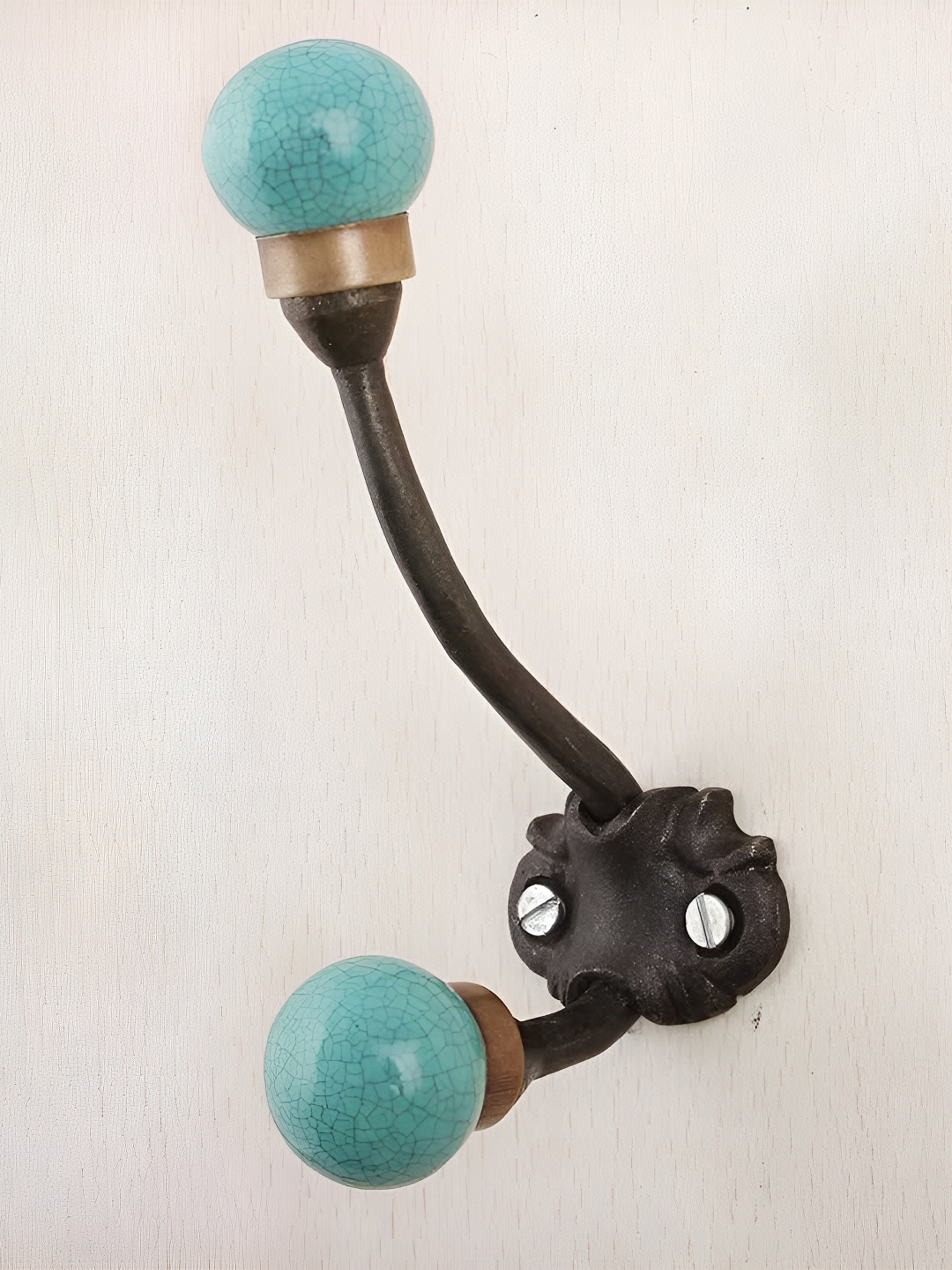 

Indianshelf Green 4 Pieces Printed Hooks and Holders