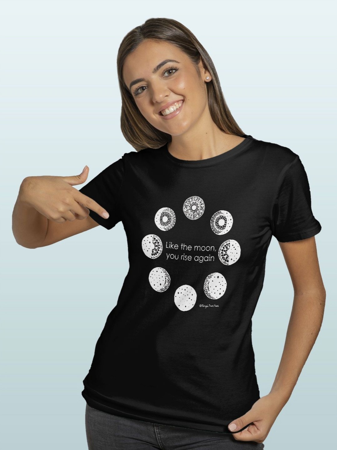 

macmerise Women Printed T-shirt, Black