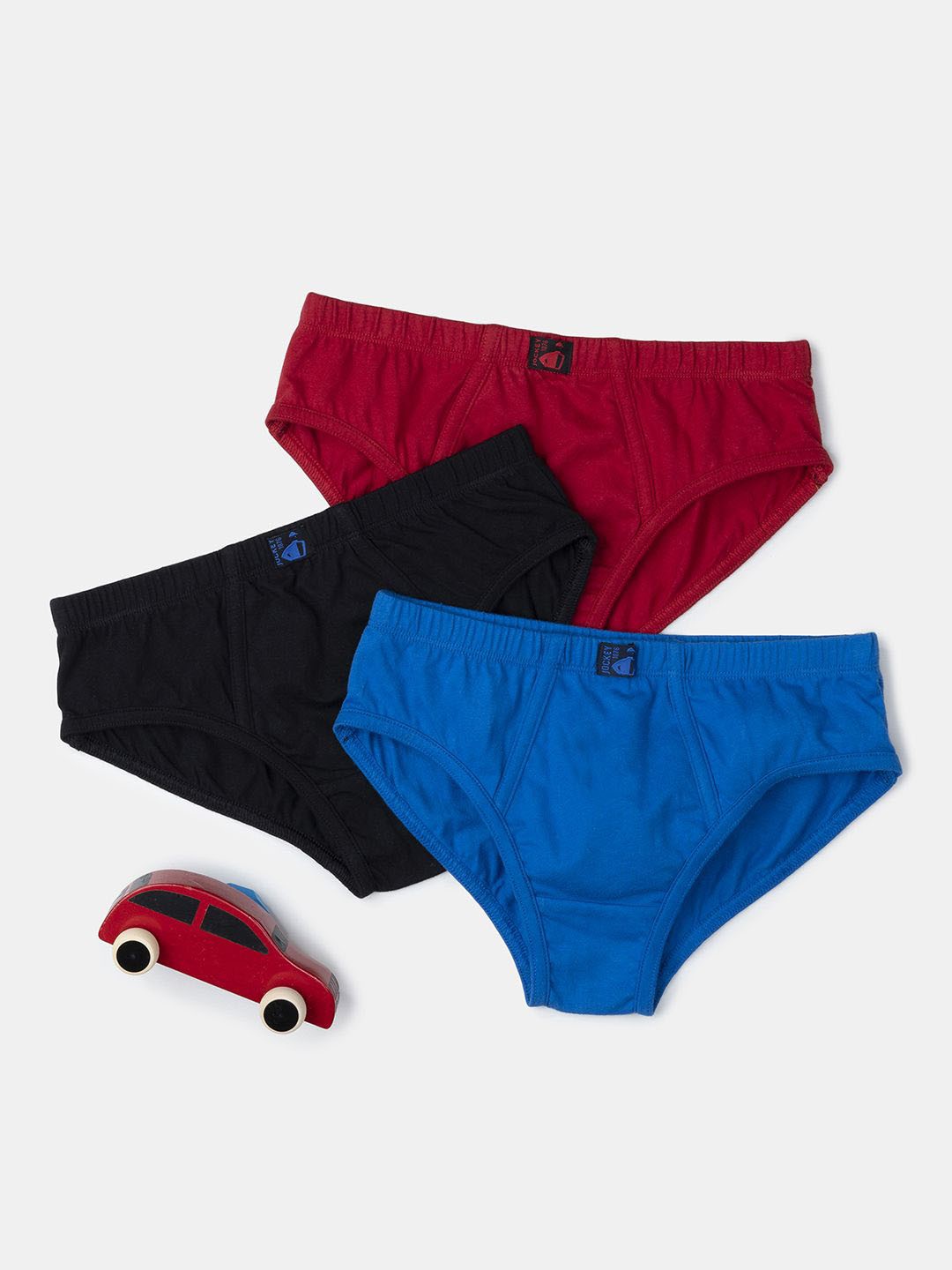 

Jockey Boys Pack of 3 Super Combed Cotton Brief with Ultrasoft Waistband-3035, Blue