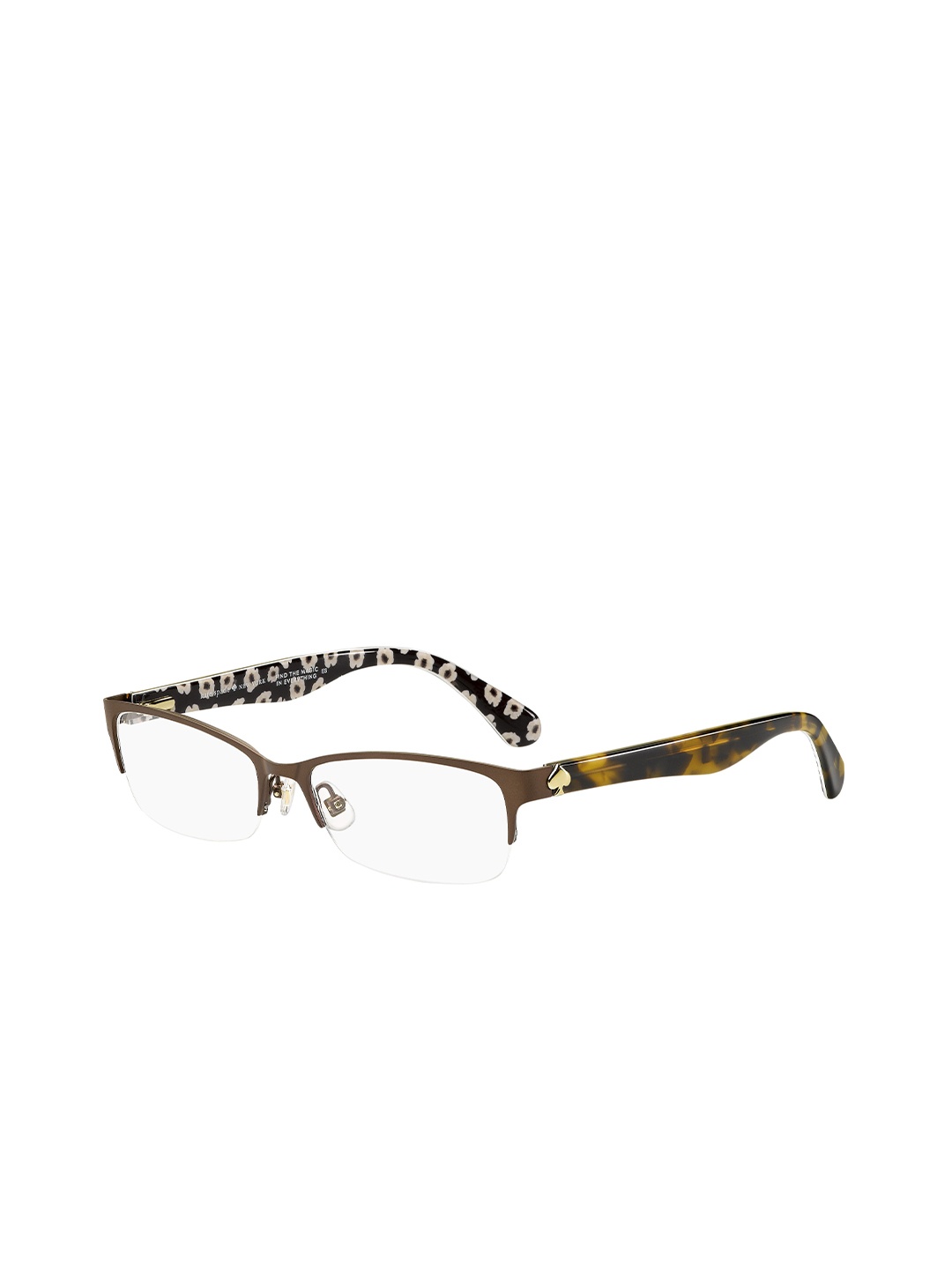 

Kate Spade Women Abstract Printed Half Rim Rectangle Frames, Brown