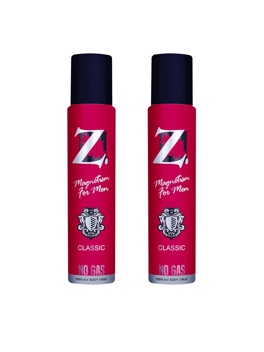 

Z-MAGNETISM FOR MEN Classic Set Of 2 Long Lasting Deodorant Body Spray -120ml (99g) Each, Burgundy