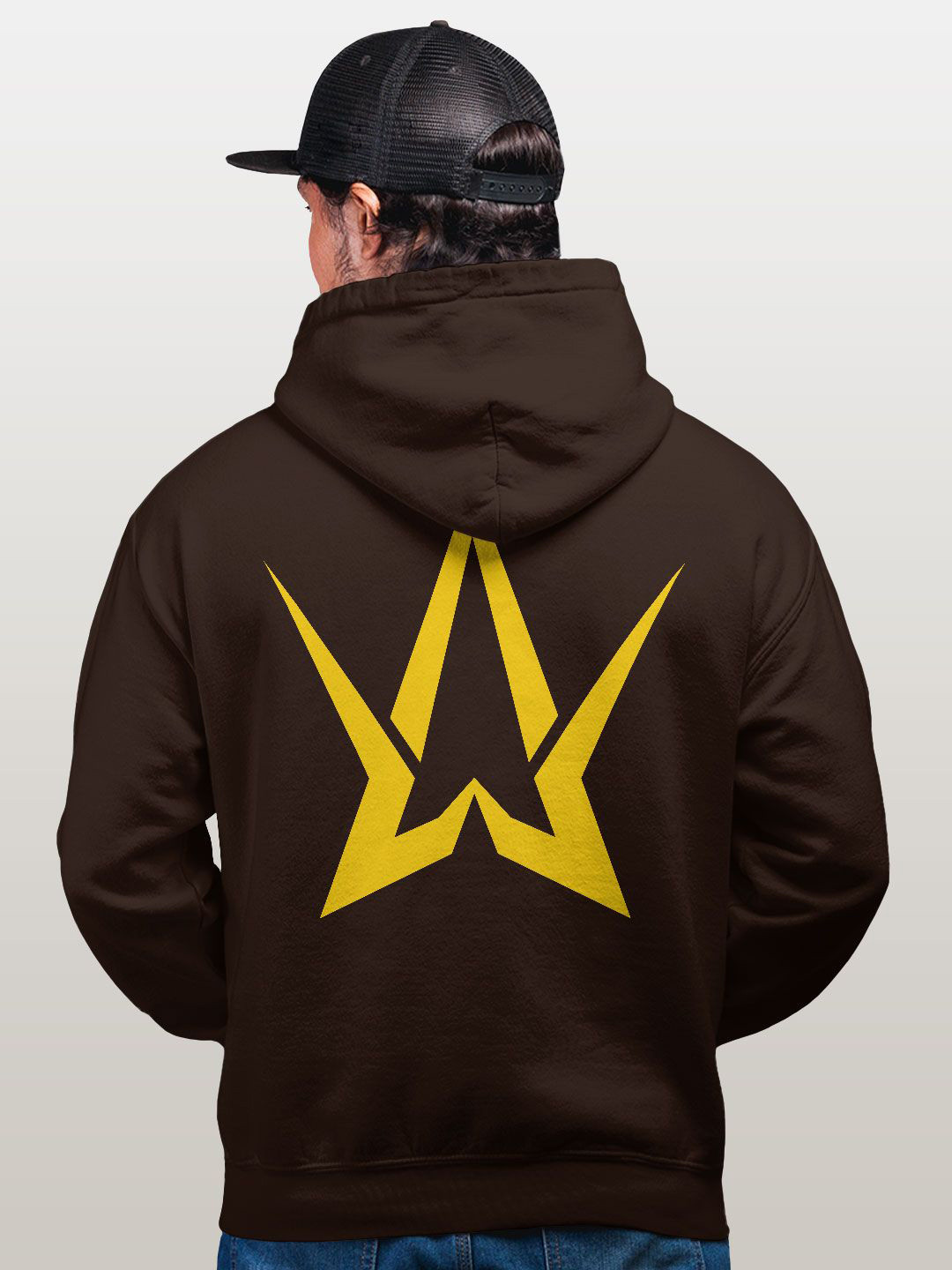 

macmerise Men Hooded Sweatshirt, Brown