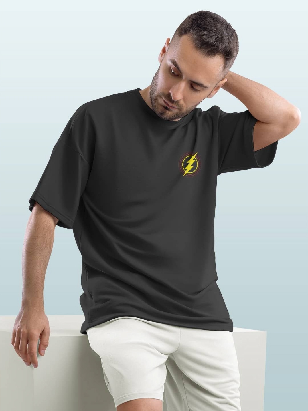 

macmerise Men Polo Collar Pockets T-shirt, Grey
