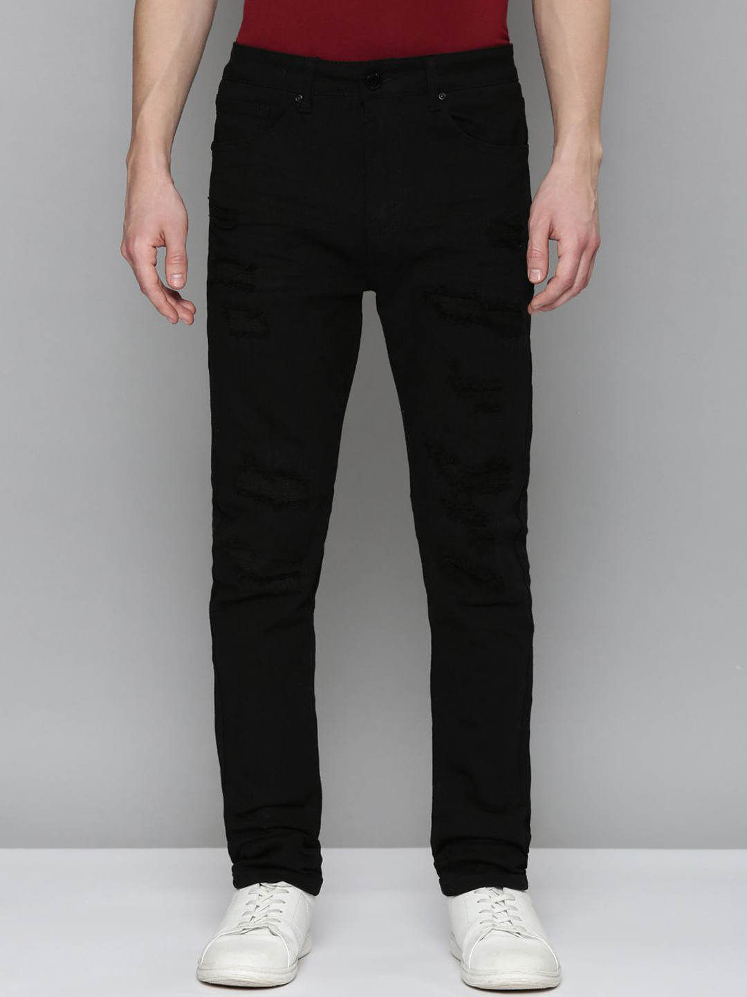 

WAIMEA Men Hollywood Skinny Fit Stretchable Jeans, Black