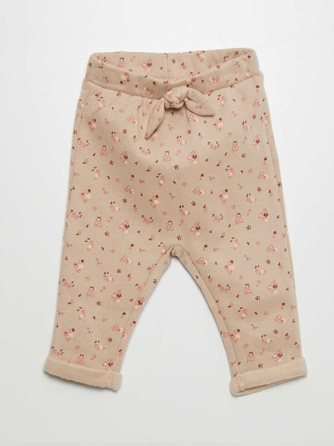 

KIABI Girls Conversational Printed Regular Fit Trousers, Beige