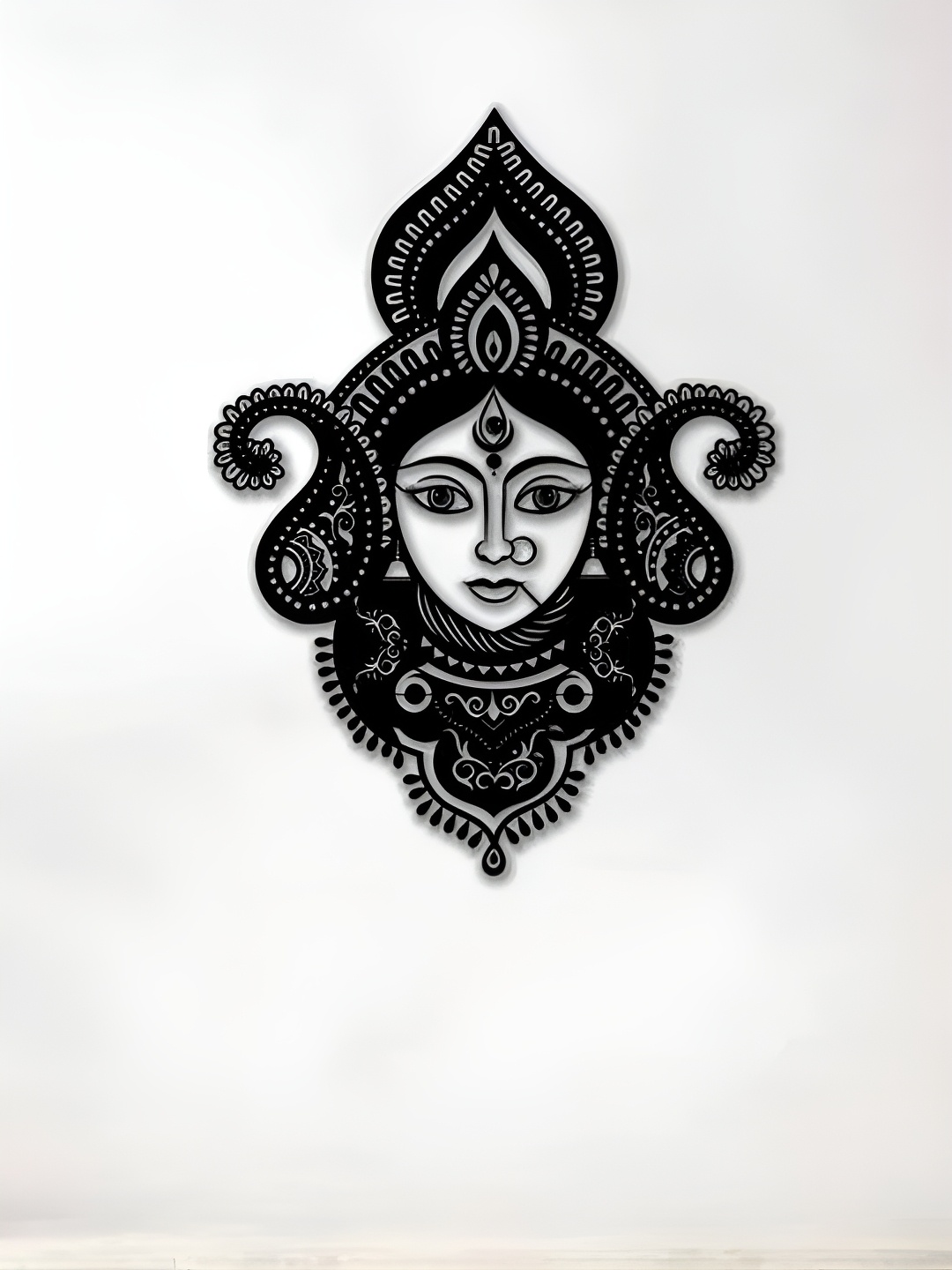 

ARTROOMS Black Durga Metal Wall Decor