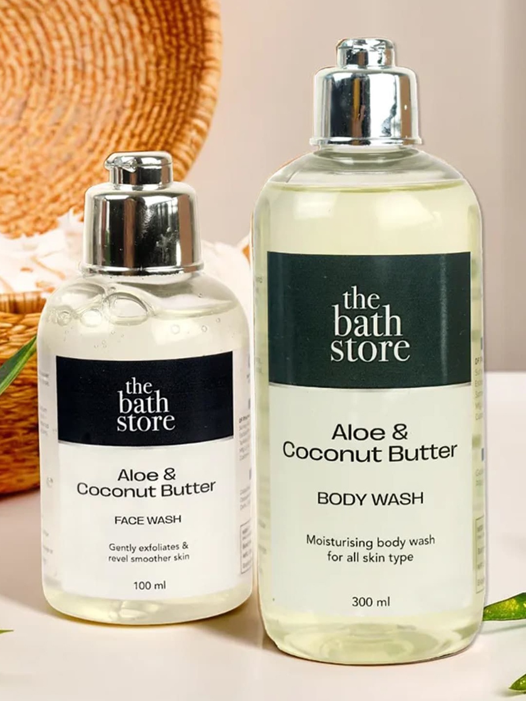 

The Bath Store Aloe & Coconut Butter Body Wash & Face Wash Combo, Transparent