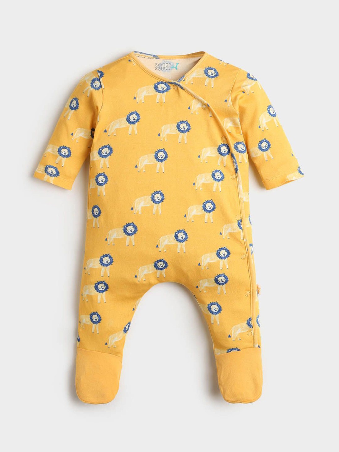

Somersault Boys Printed Sleepsuit, Yellow