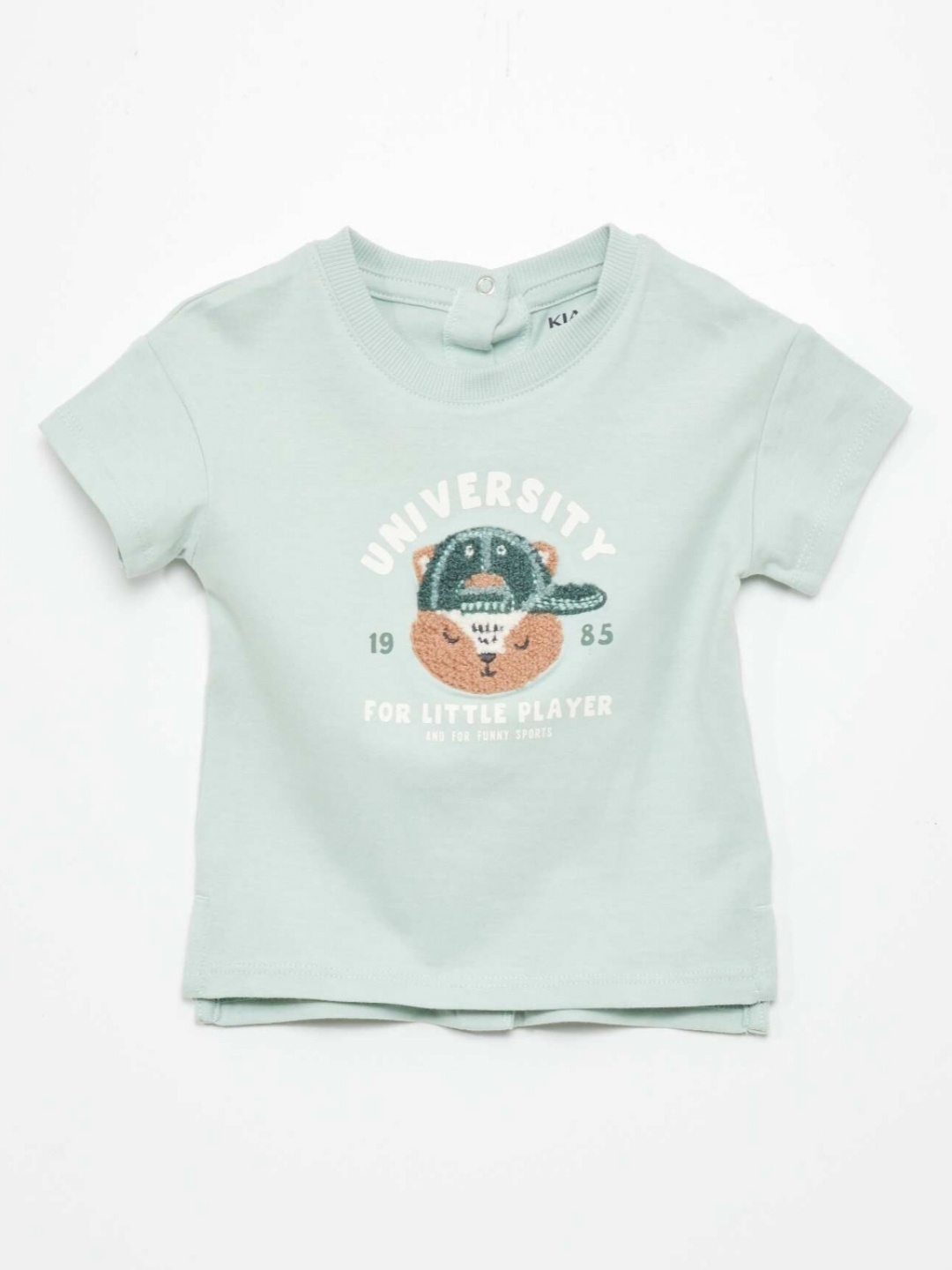 

KIABI Boys Graphic Printed Pure Cotton T-shirt, Blue