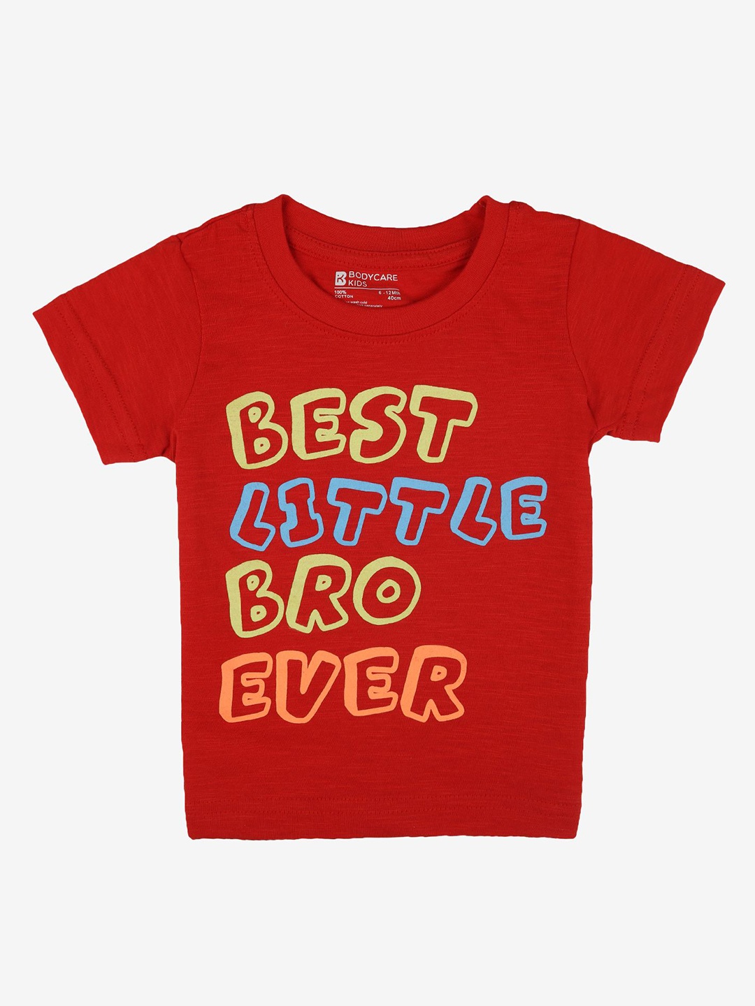 

Bodycare Boys Typography 2 Printed Applique T-shirt, Red