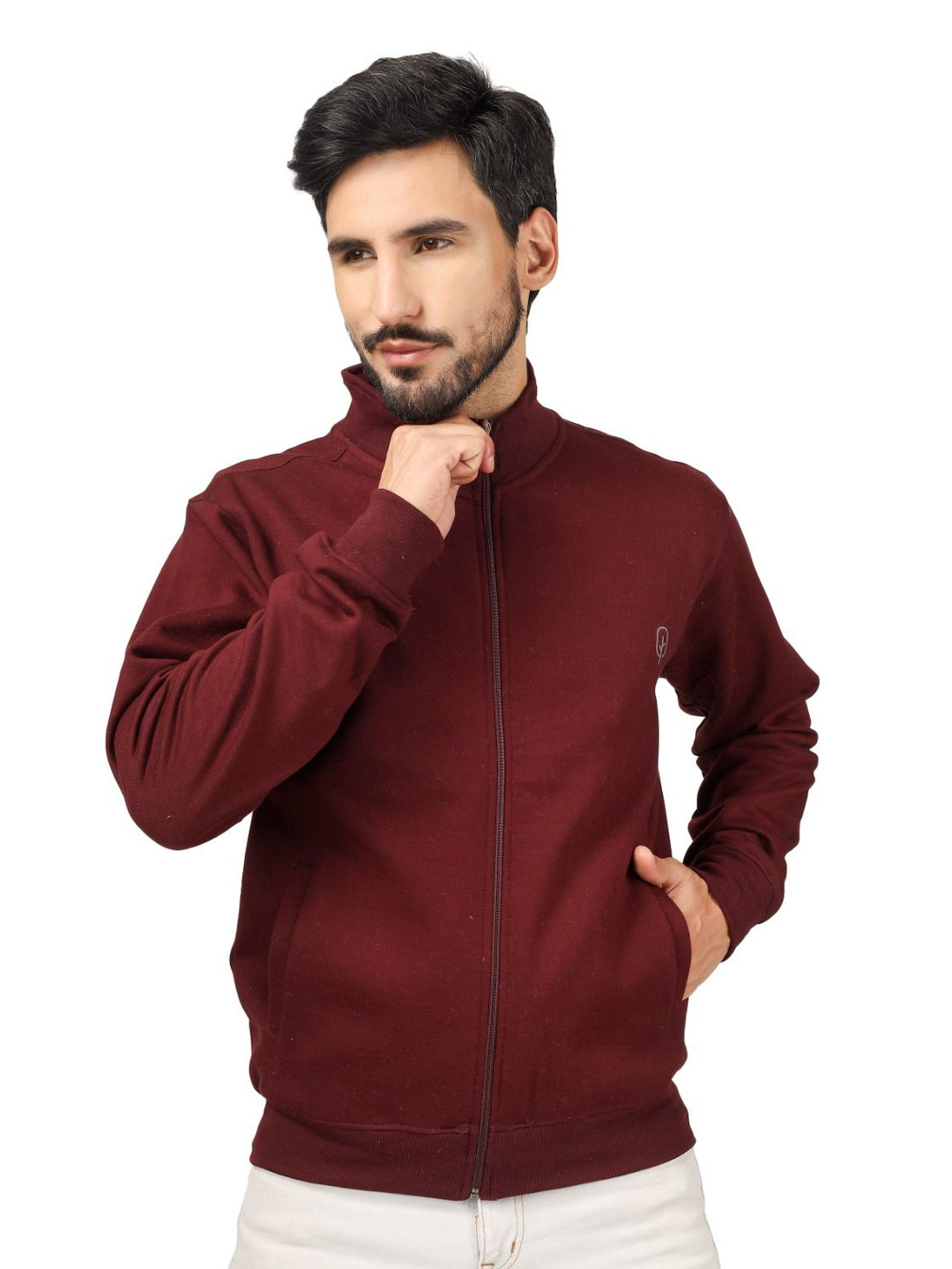 

BLUEFICUS Men Sweatshirt, Maroon