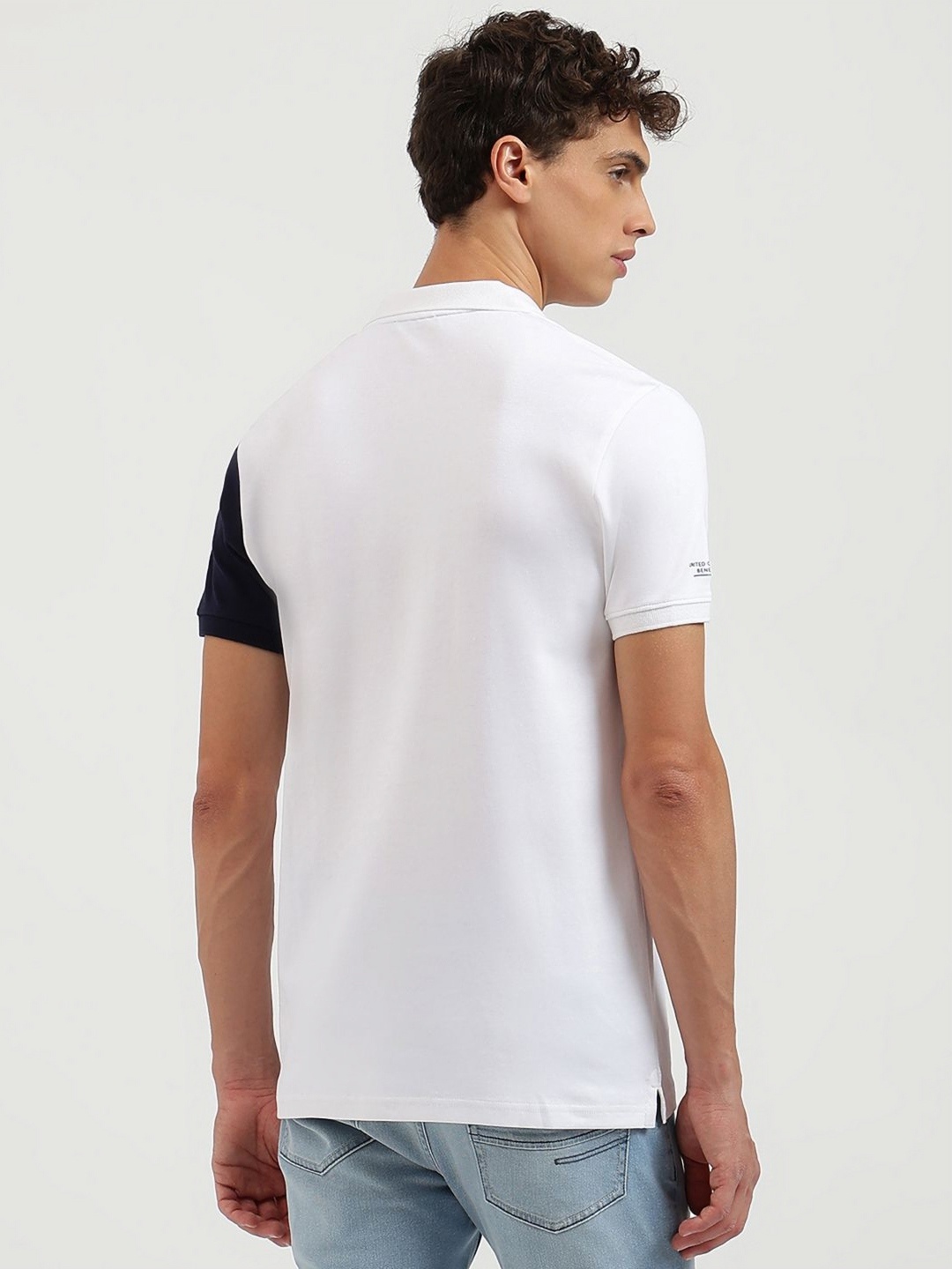

United Colors of Benetton Men Polo Collar Pure Cotton Pockets T-shirt, Green