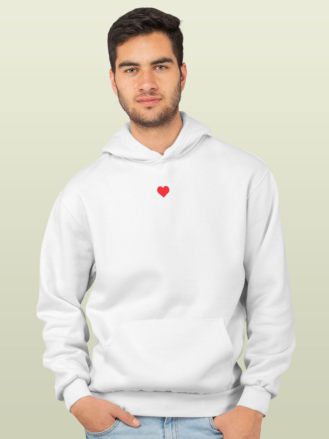 

macmerise Men Hooded Sweatshirt, White