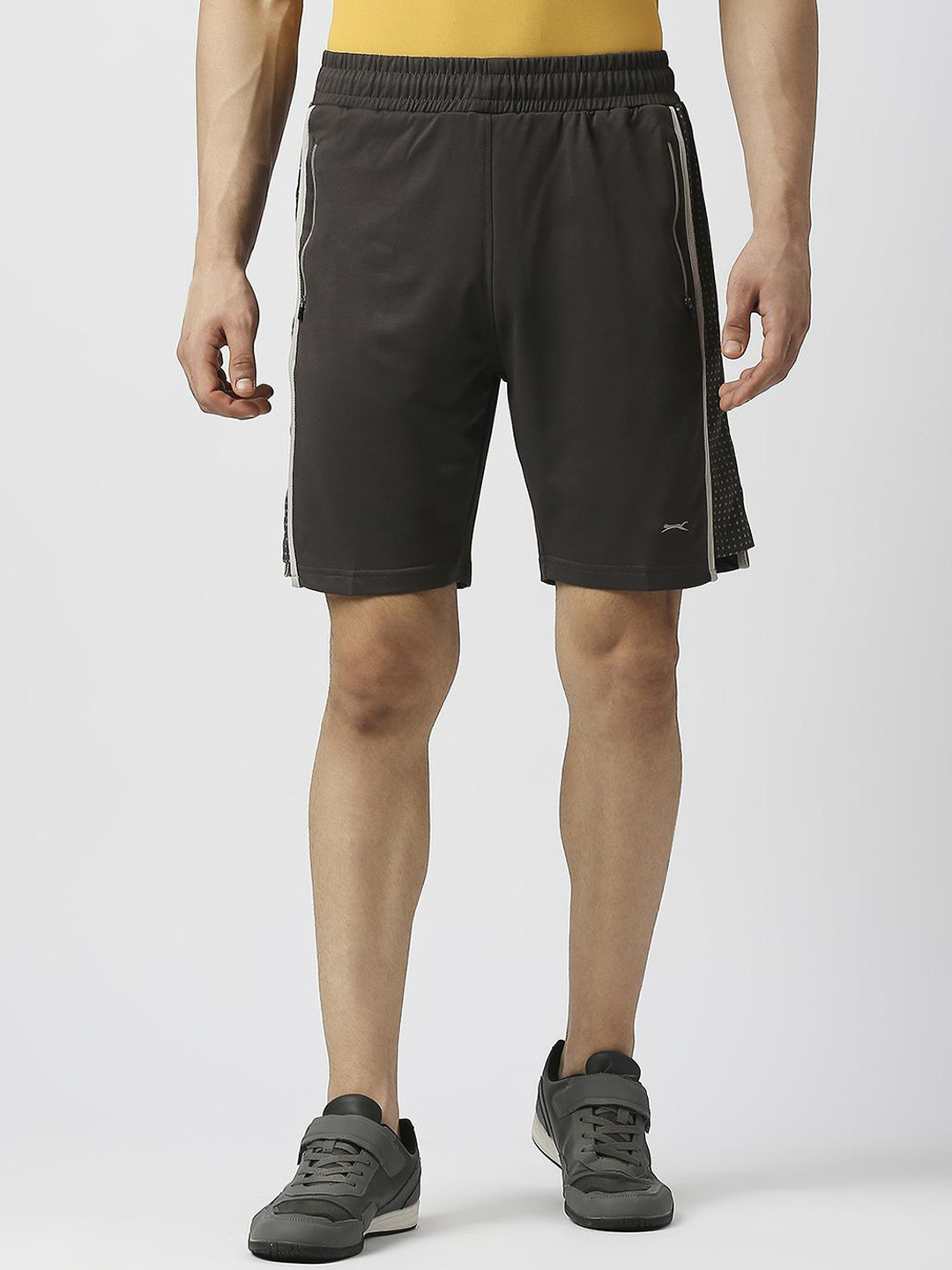 

Black Panther Men Acti Fit Training or Gym Sports Shorts, Charcoal