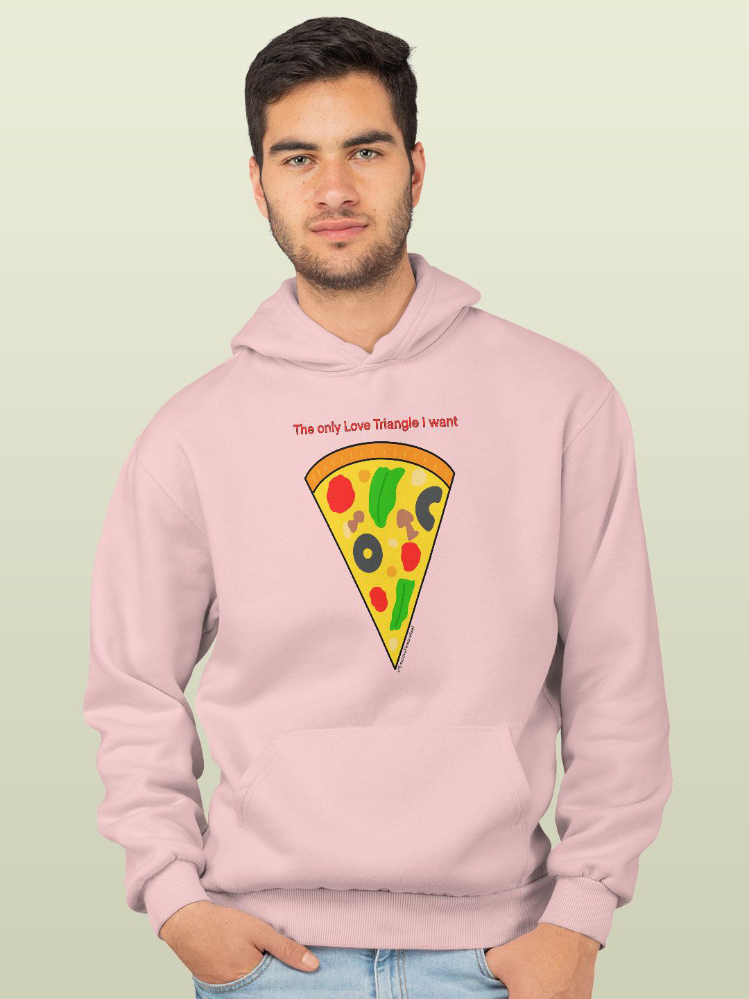

macmerise Men Printed Hooded Sweatshirt, Pink
