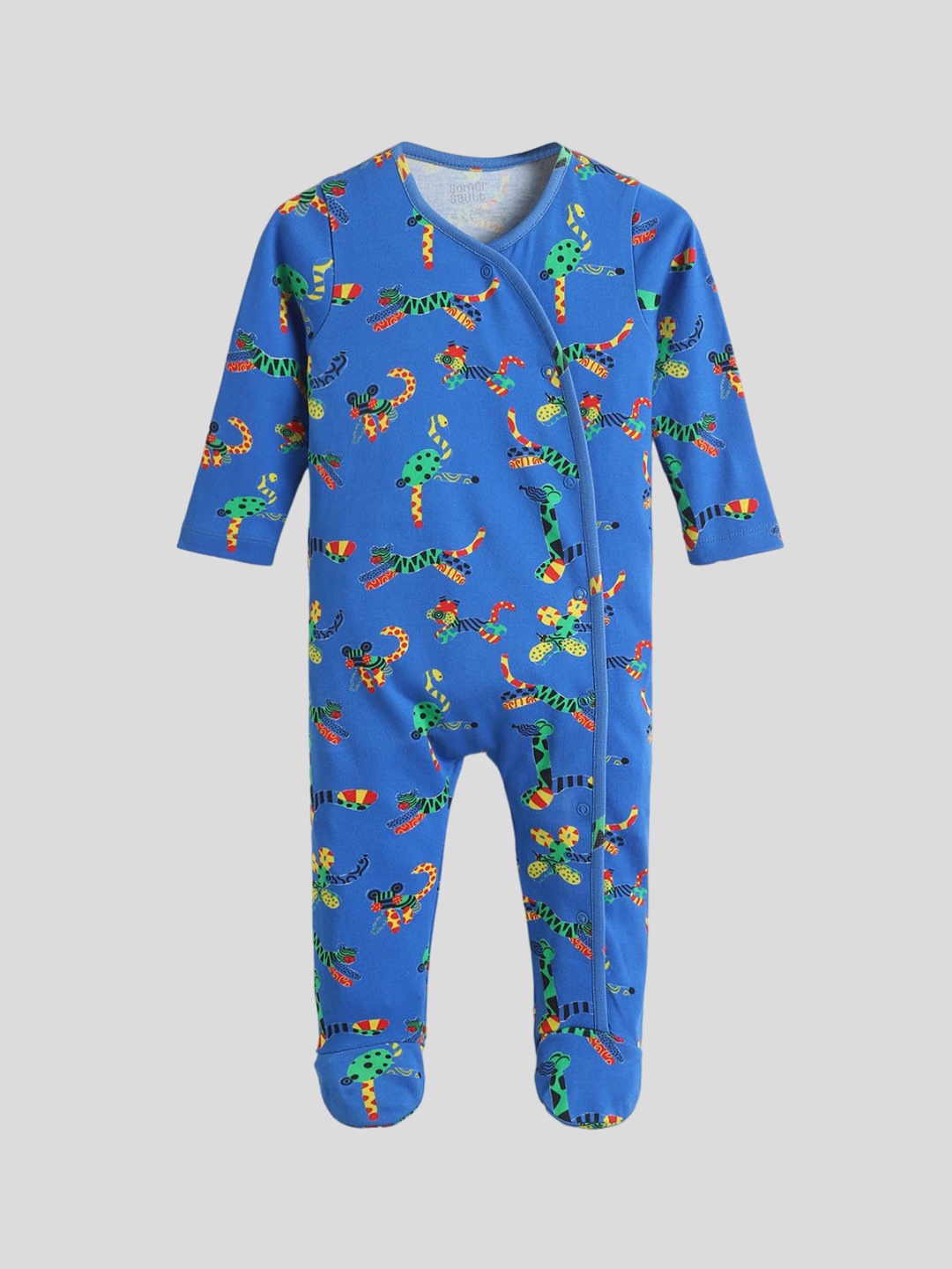 

Somersault Boys Printed Sleepsuit, Blue