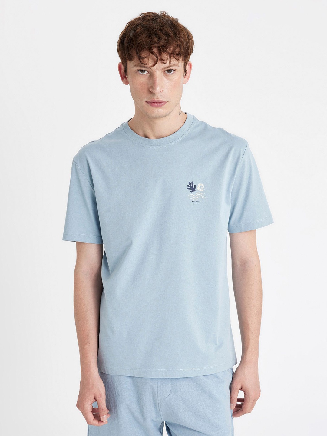 

DeFacto Men Applique T-shirt, Na