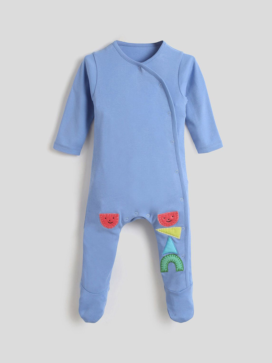 

Somersault Boys Printed Sleepsuit, Blue
