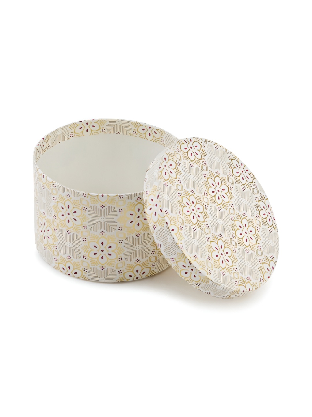 

Fabindia 3 Pcs White & Green Printed Paper Boxes