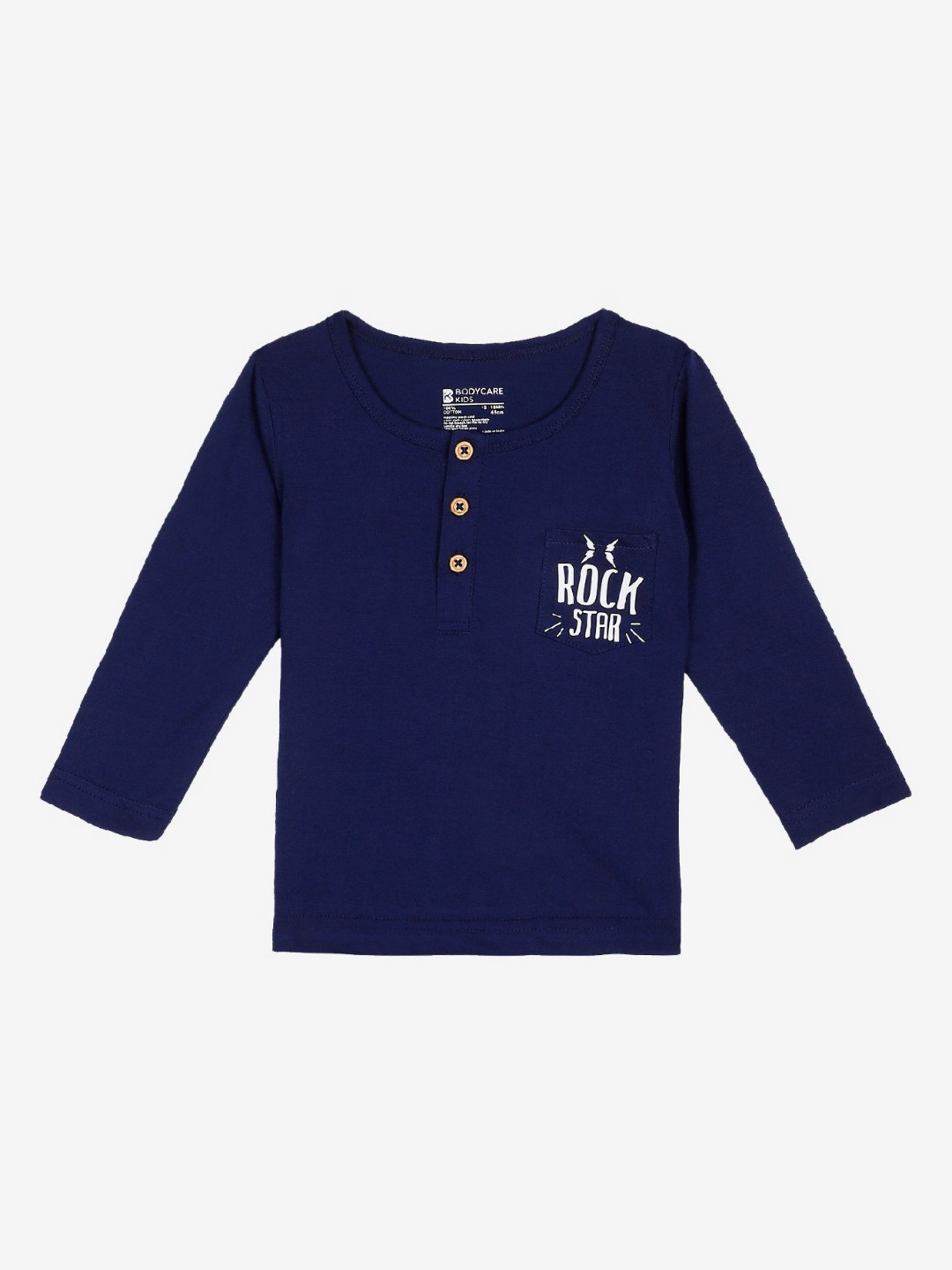 

Bodycare Boys 2 Henley Neck T-shirt, Navy blue