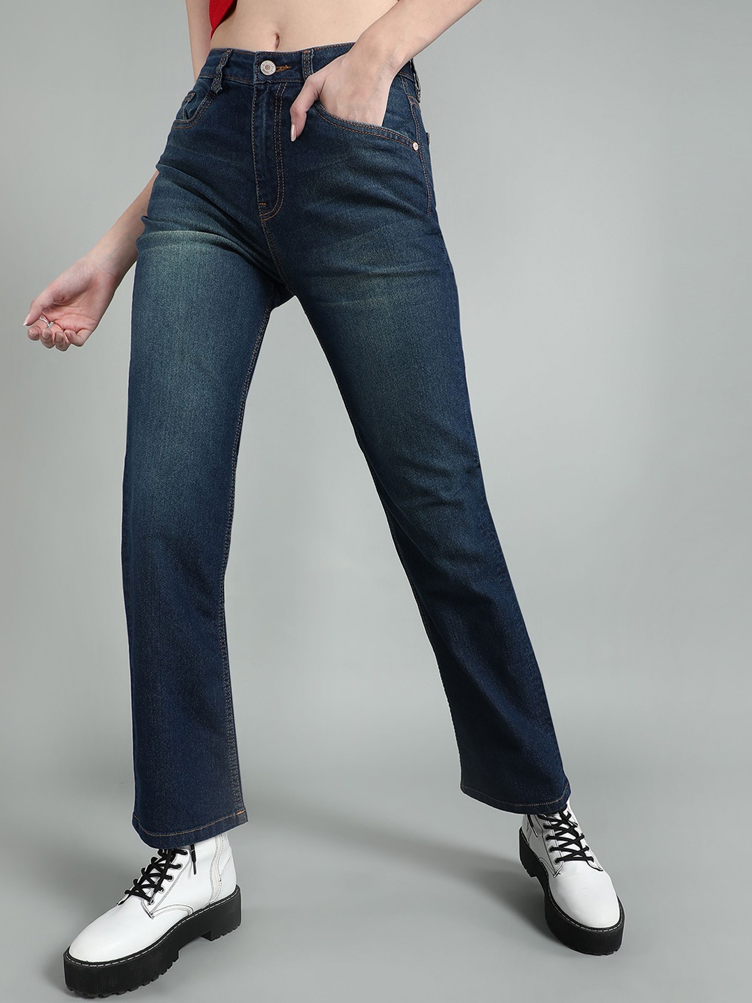 

The Roadster Lifestyle Co High Rise Jeans, Blue