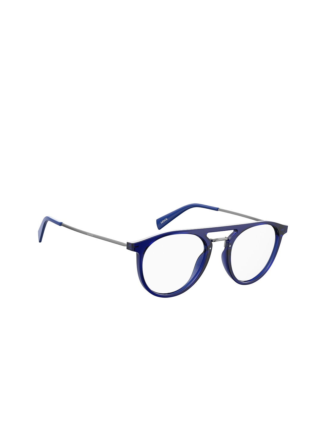 

Levis Unisex Full Rim Round Frames, Blue