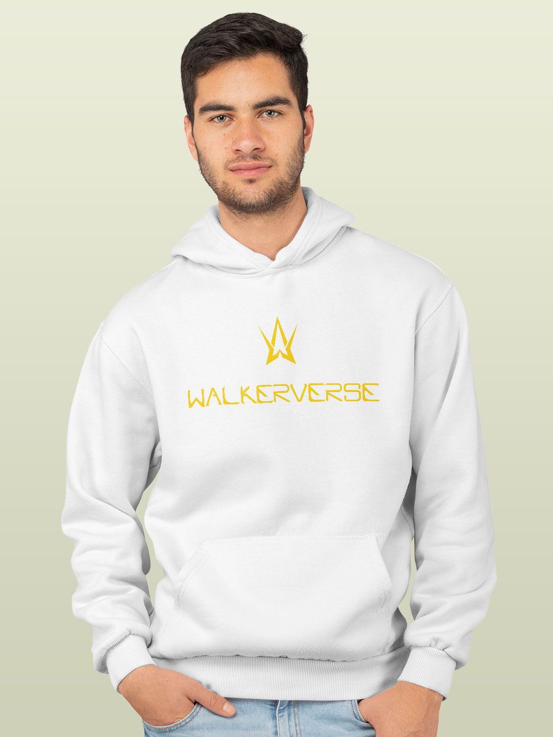 

macmerise Men Hooded Sweatshirt, White