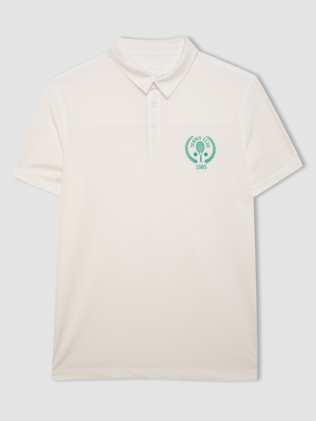 

DeFacto Men Polo Collar Applique T-shirt, Na