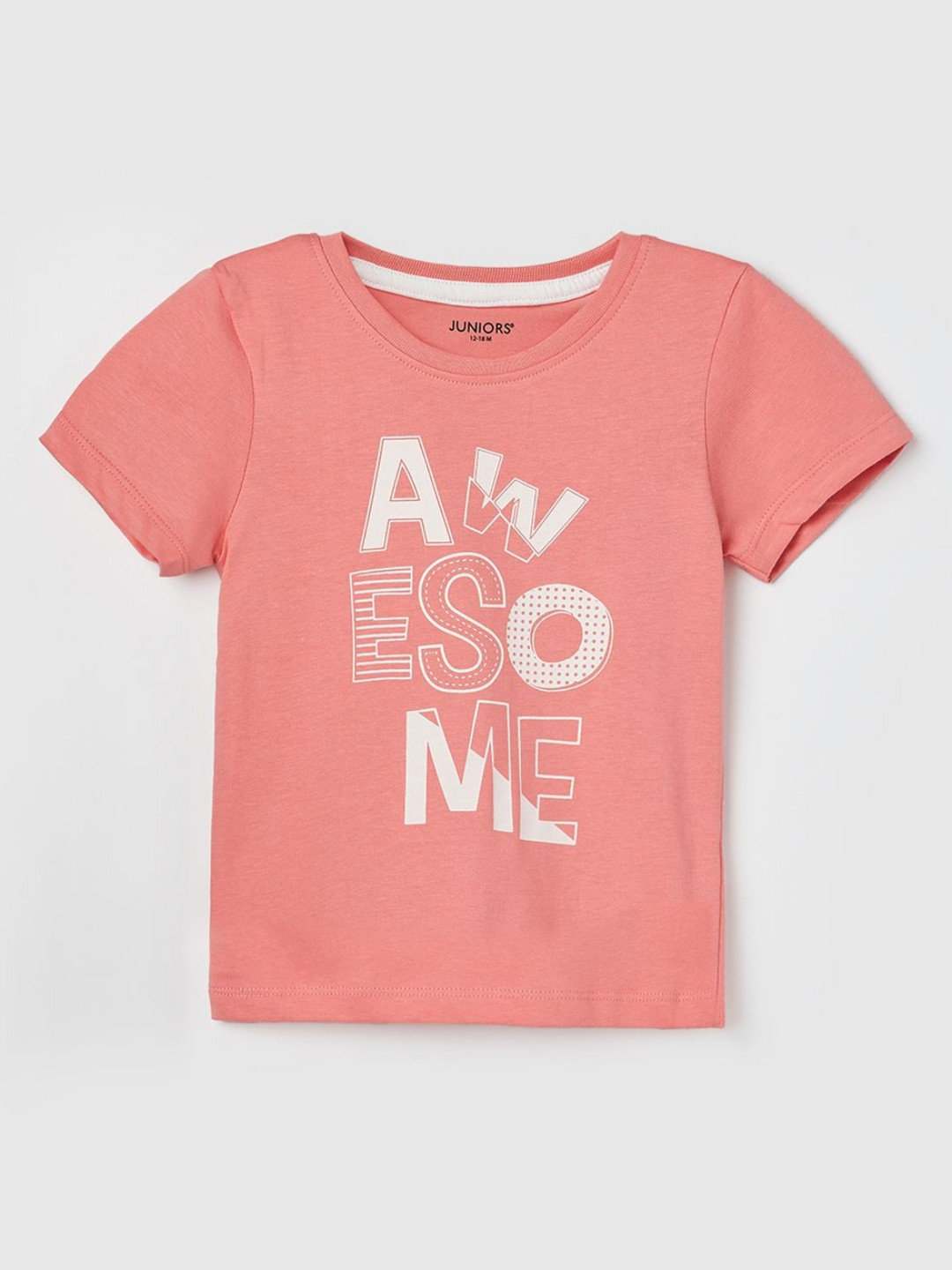

Juniors by Lifestyle Boys Typography Printed Round Neck Cotton T-Shirt, Pink