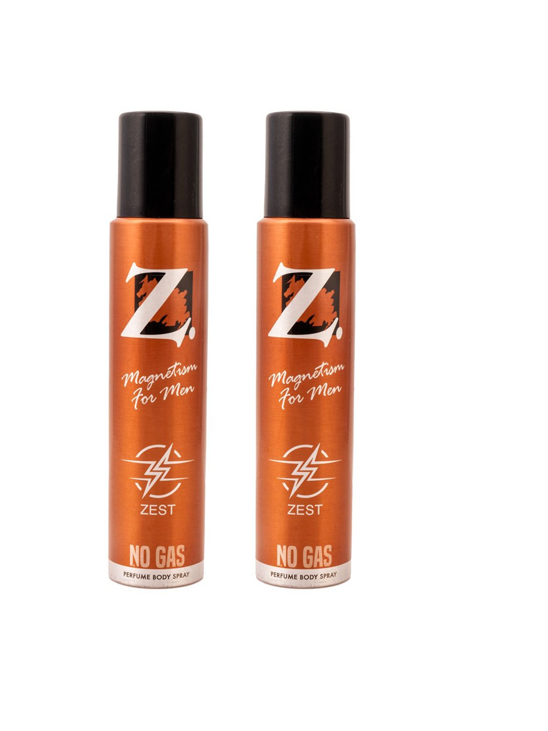 

Z-MAGNETISM FOR MEN Zest Set Of 2 Long Lasting Deodorant Body Spray -120ml(99g) Each, Yellow